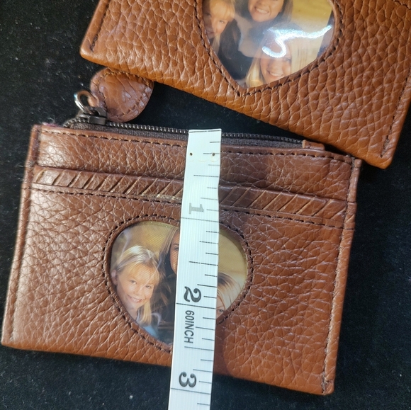 Brighton TWO Coin/ID Holder Brown Pebble Leather Design! - Picture 9 of 9